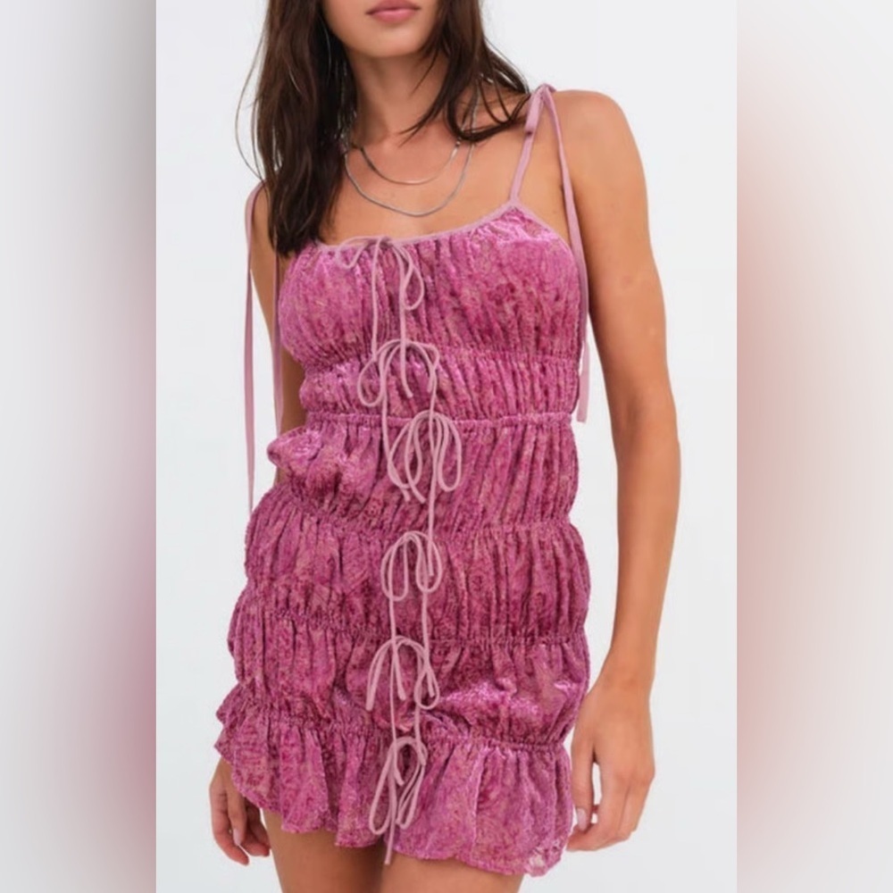 NWT For Love and Lemons Felicity Mini Dress Small